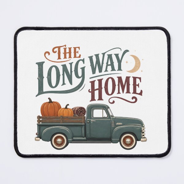 Item preview, The Long Way Home Autumn Truck Scenic Road Trip designed and sold by BernoNickel.