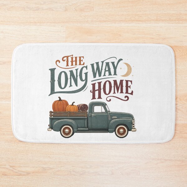 Item preview, The Long Way Home Autumn Truck Scenic Road Trip designed and sold by BernoNickel.