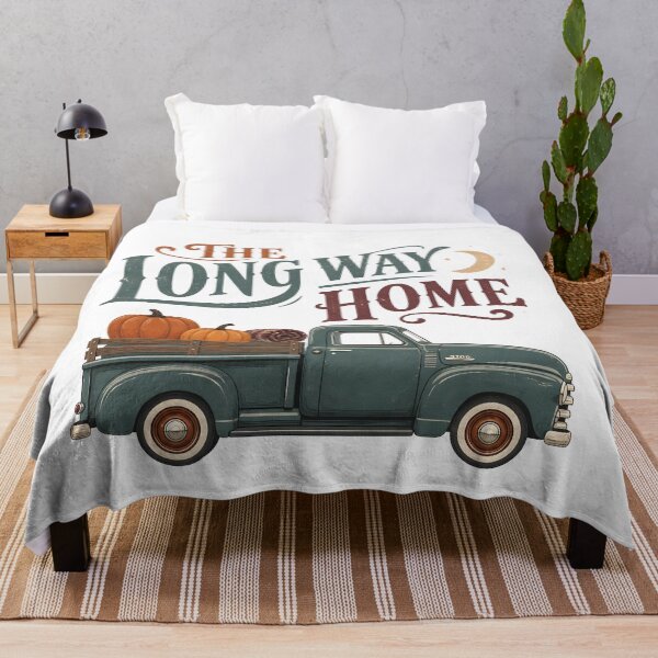 Item preview, The Long Way Home Autumn Truck Scenic Road Trip designed and sold by BernoNickel.