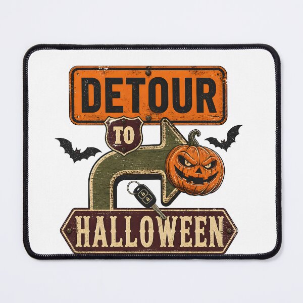 Item preview, Detour To Halloween Spooky Road Sign Direction designed and sold by BernoNickel.