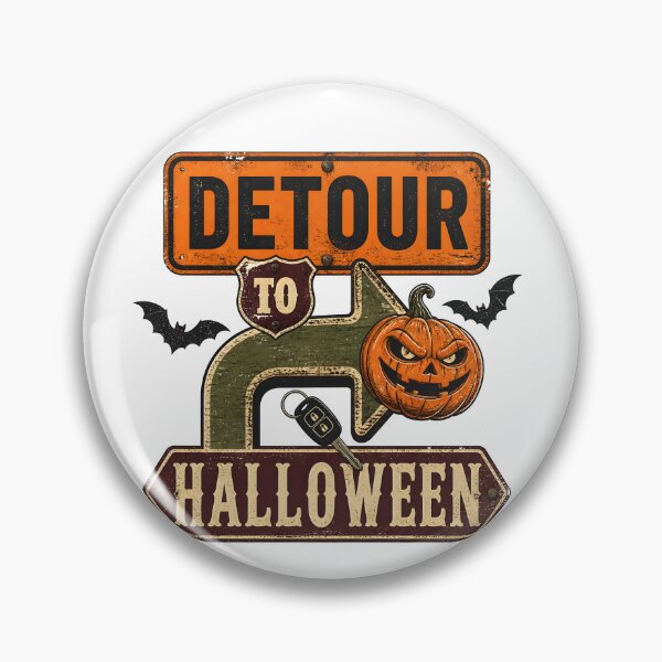 Item preview, Detour To Halloween Spooky Road Sign Direction designed and sold by BernoNickel.