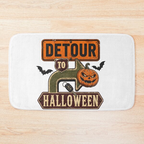 Item preview, Detour To Halloween Spooky Road Sign Direction designed and sold by BernoNickel.