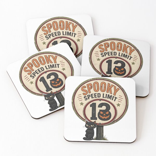 Item preview, Spooky Speed Limit 13 Vintage Highway Road designed and sold by BernoNickel.