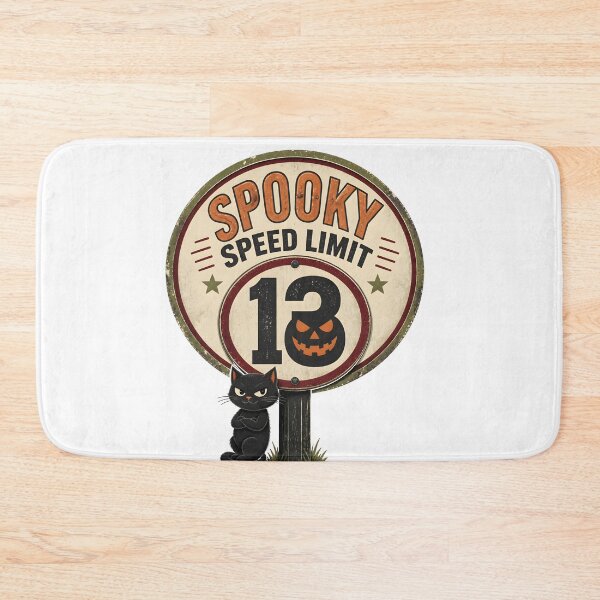 Item preview, Spooky Speed Limit 13 Vintage Highway Road designed and sold by BernoNickel.
