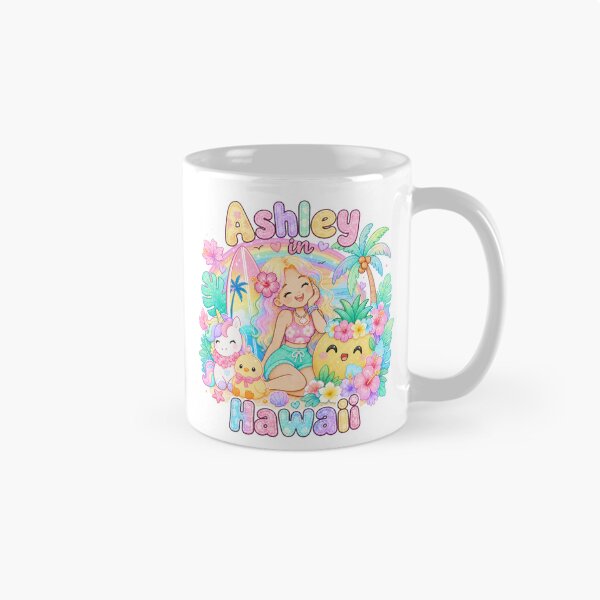 Item preview,  Ashley Name Gift Rainbow Kawaii Hawaii Pastel Summer designed and sold by TheChalkyFox.
