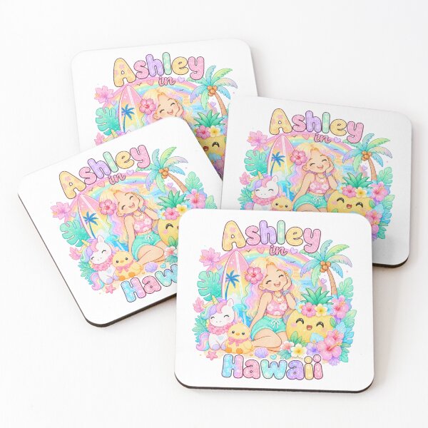 Item preview,  Ashley Name Gift Rainbow Kawaii Hawaii Pastel Summer designed and sold by TheChalkyFox.