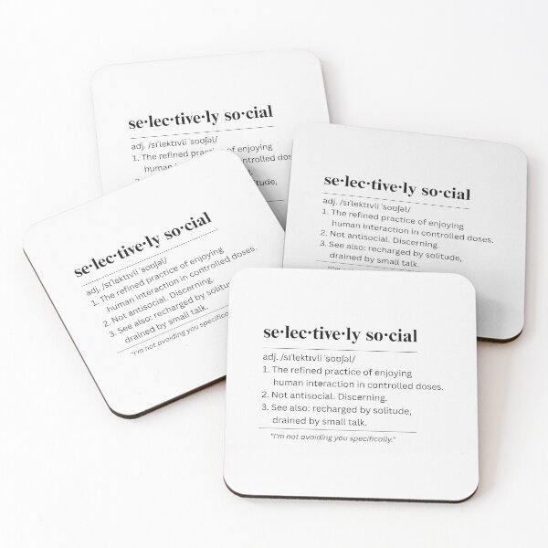 Item preview, Not Antisocial Selectively Social Introvert designed and sold by fadilow.