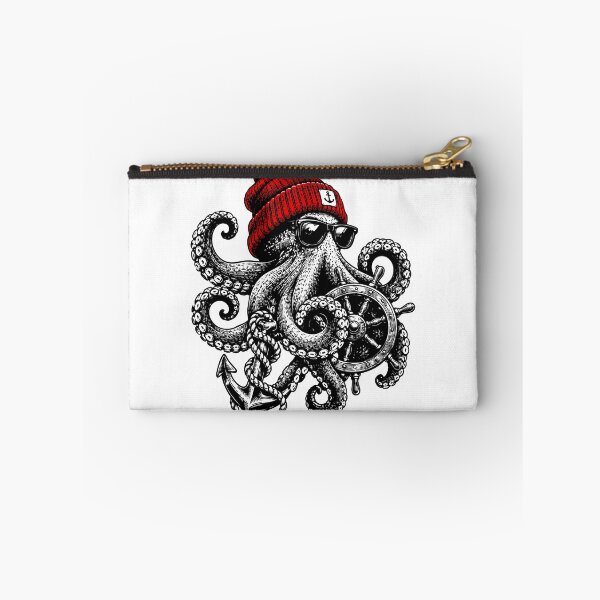 Item preview, Octopus Sailor Nautical Graphic Tee designed and sold by mantra2023.