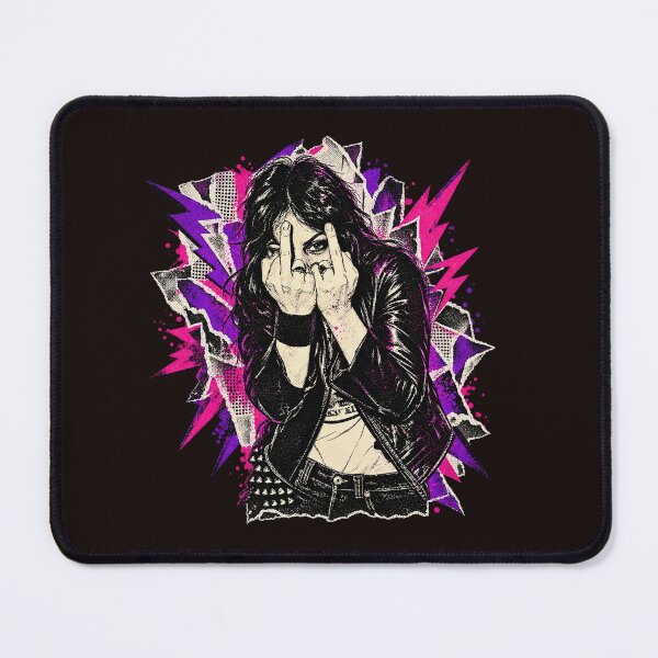 Item preview, Joan-Jett Giving The Middle Finger Punk Rock Rebel Graphic designed and sold by DYALEEZ-XCR.