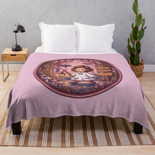Item preview, Enchanted Forest Lantern Girl Halloween Bedding designed and sold by Azurart2.