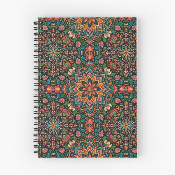 Item preview, Ornate Amber and Teal Lotus Kaleidoscope Art designed and sold by adlkh.