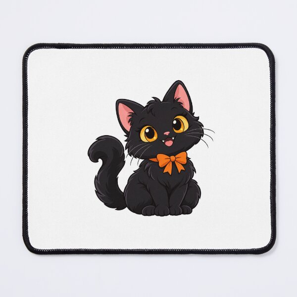 Item preview, Cute Halloween Black Cat - meow designed and sold by t-patterns.