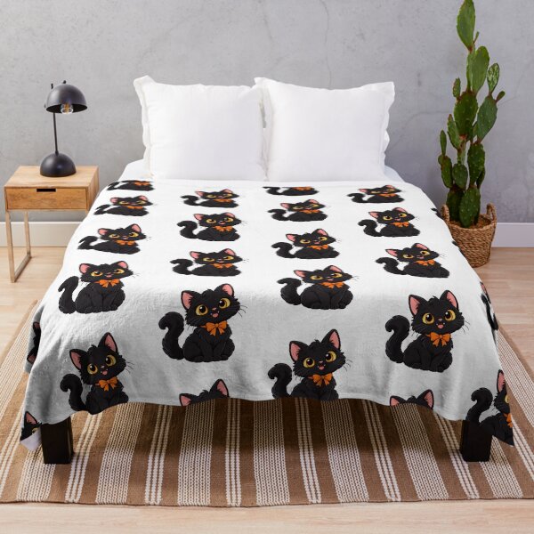 Item preview, Cute Halloween Black Cat - meow designed and sold by t-patterns.