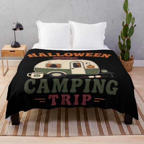 Item preview, Halloween Camping Trip Vintage Camper Van Spooky designed and sold by BernoNickel.