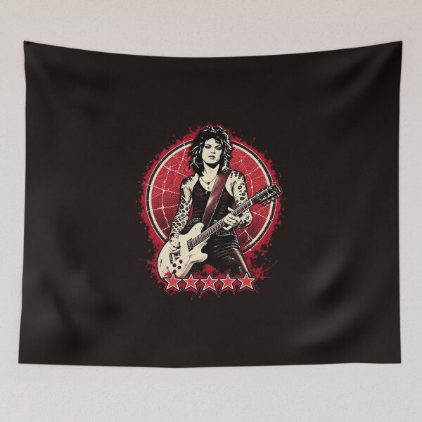 Item preview, Joan-Jett Queen Of Rock N Roll Guitarist Tribute Vintage designed and sold by DYALEEZ-XCR.