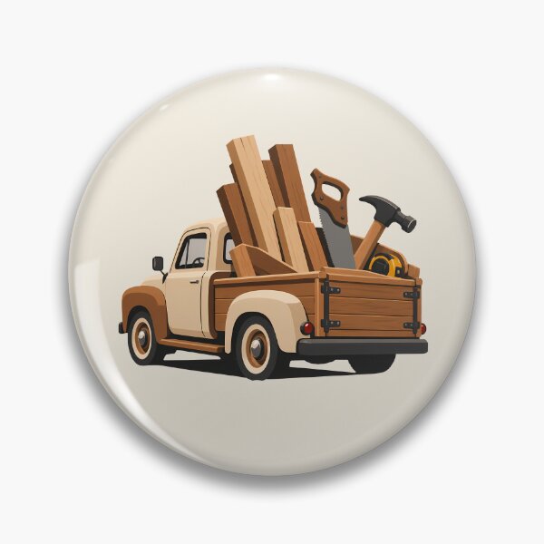 Item preview, Carpenter Pickup Truck Woodworking designed and sold by karamram.