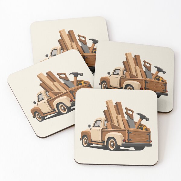 Item preview, Carpenter Pickup Truck Woodworking designed and sold by karamram.