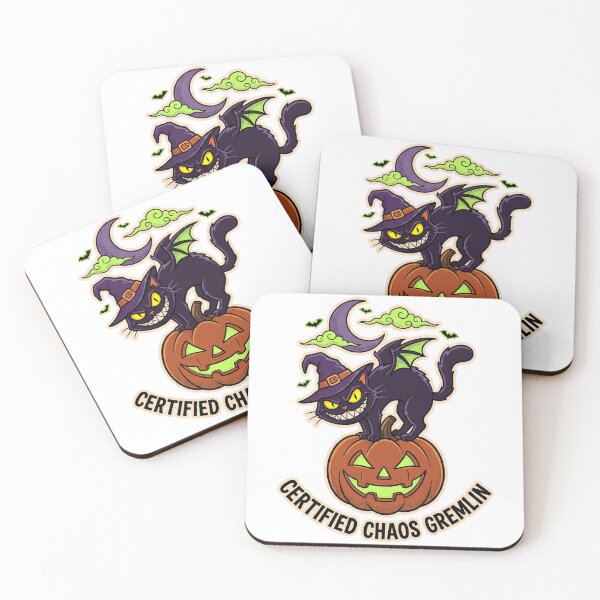Item preview, Evil Cat Halloween Meme Funny Spooky T-Shirt Design designed and sold by KIDEnia.