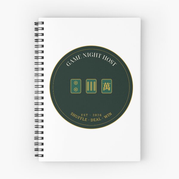 Item preview, Mahjong Game Night Host Shirt, Shuffle Deal Win Badge Tee designed and sold by thestevebro.