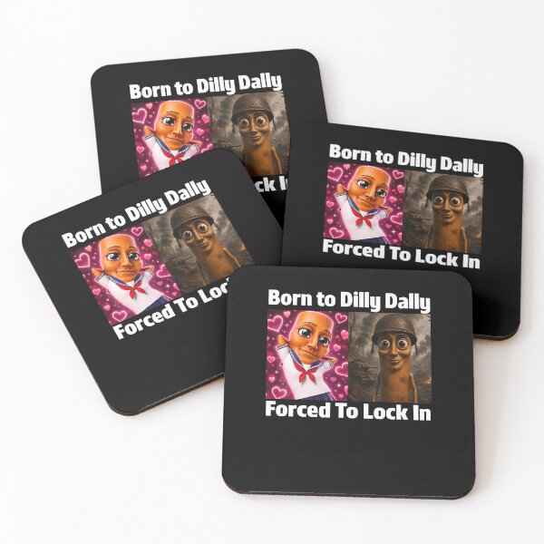 Item preview, Born To Dilly Dally Forced To Lock In Tung Tung Sahur Meme designed and sold by snailslowdance.