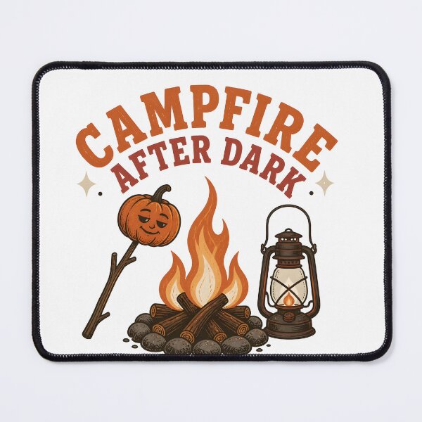 Item preview, Campfire After Dark Spooky Midnight Woods Camping designed and sold by BernoNickel.