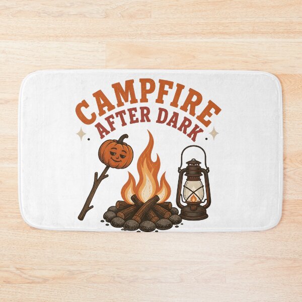 Item preview, Campfire After Dark Spooky Midnight Woods Camping designed and sold by BernoNickel.