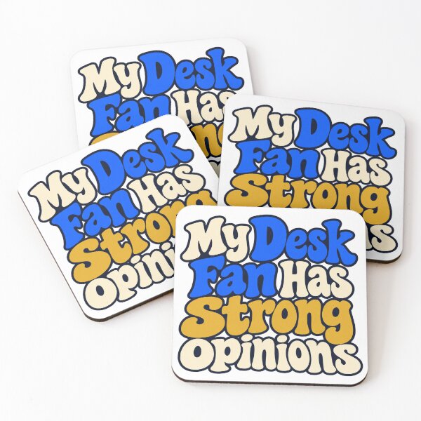 Item preview, Desk Fan Has Strong Opinions Colorful Lettering designed and sold by Bikivuno.