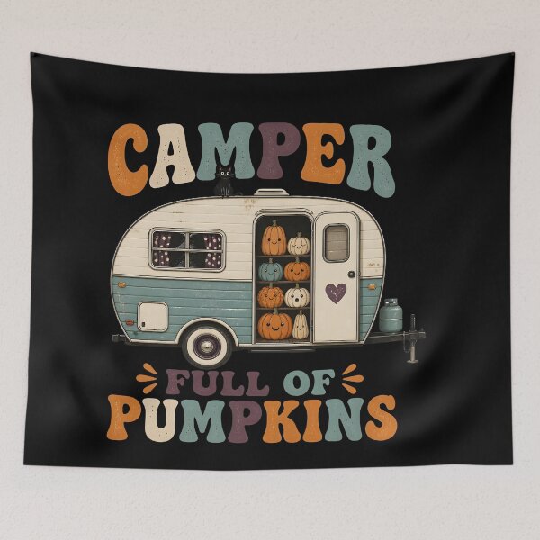 Item preview, Camper Full Of Pumpkins Autumn designed and sold by BernoNickel.