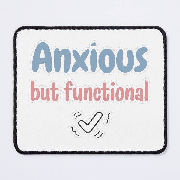 Item preview, Anxious But Functional Pastel Sticker designed and sold by MindfulMischief.
