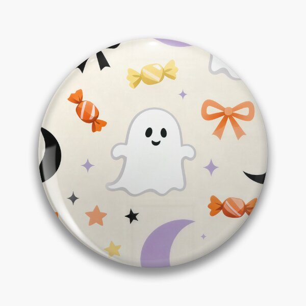 Item preview, Cute Ghost Candy Moon Halloween Pattern designed and sold by Mimoshi ⭐⭐⭐⭐⭐.