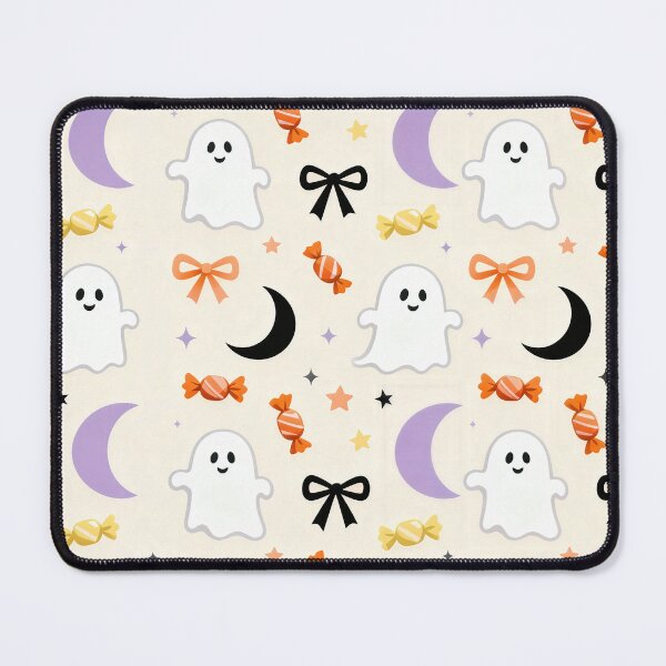 Item preview, Cute Ghost Candy Moon Halloween Pattern designed and sold by Mimoshi ⭐⭐⭐⭐⭐.