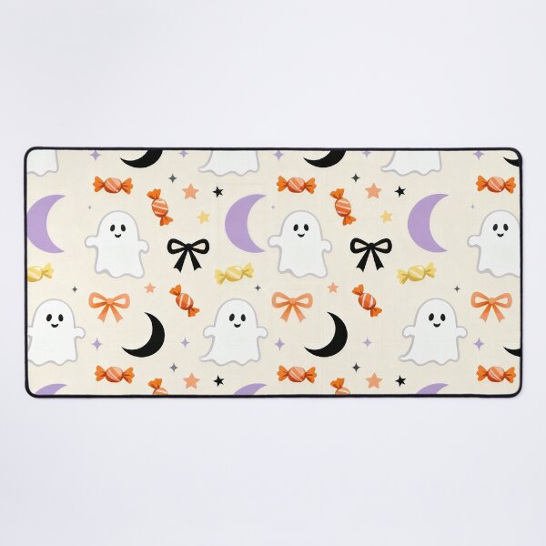 Item preview, Cute Ghost Candy Moon Halloween Pattern designed and sold by Mimoshi ⭐⭐⭐⭐⭐.