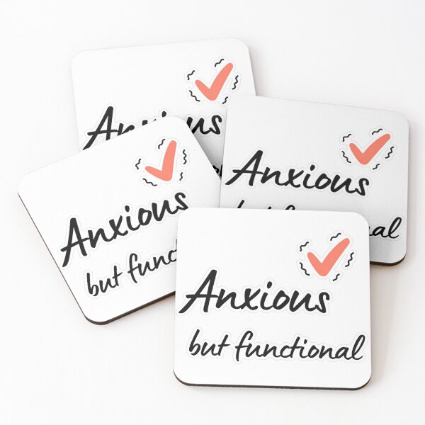 Item preview, Anxious But Functional Doodle Sticker designed and sold by MindfulMischief.