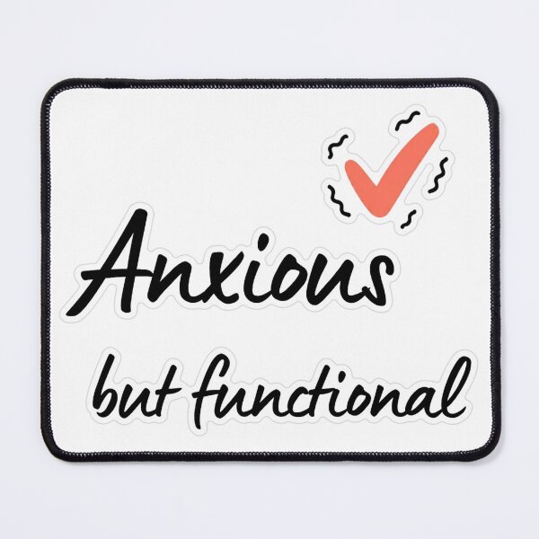 Item preview, Anxious But Functional Doodle Sticker designed and sold by MindfulMischief.