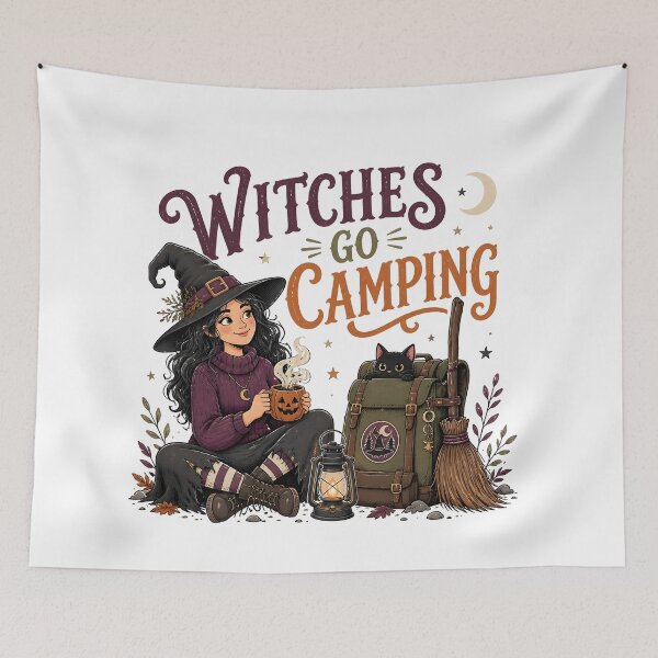 Item preview, Witches Camping Magical Coven Campfire Spooky designed and sold by BernoNickel.
