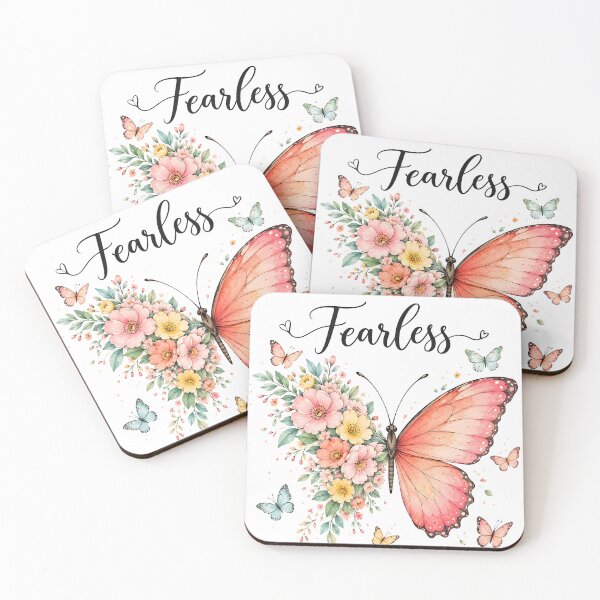Item preview, Fearless Watercolor Floral Butterfly Illustration designed and sold by Pure Craft.