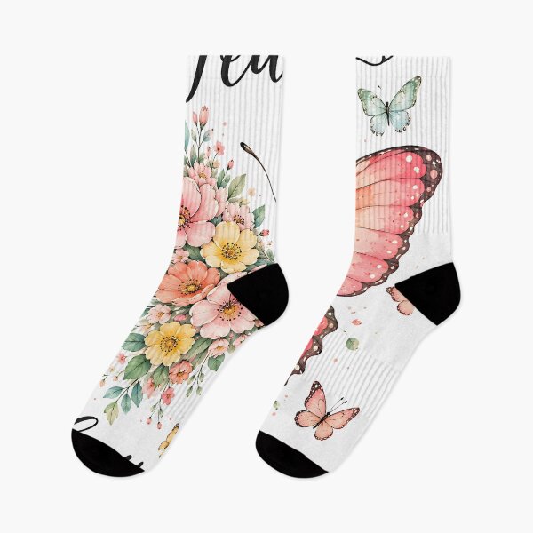 Item preview, Fearless Watercolor Floral Butterfly Illustration designed and sold by Pure Craft.