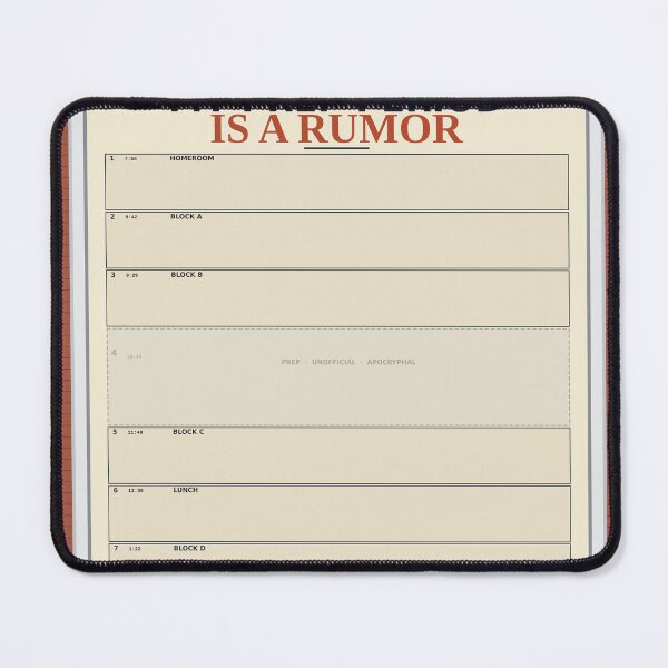 Item preview, My Prep Period Is A Rumor designed and sold by PhoenixTShirtz.