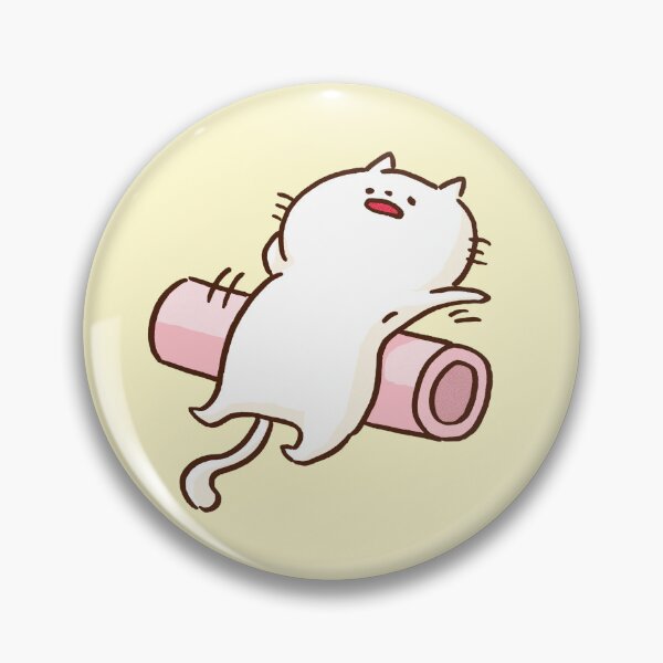 Item preview, Cat Stretching on a Foam Roller designed and sold by Chunu Doodles.
