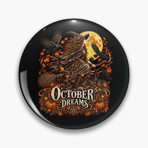 Item preview, October Dreams Gothic Witch Halloween designed and sold by TheInkRaven.
