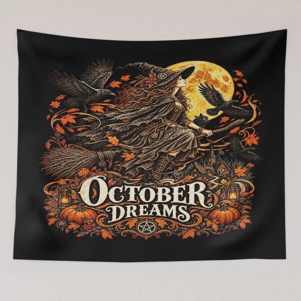 Item preview, October Dreams Gothic Witch Halloween designed and sold by TheInkRaven.