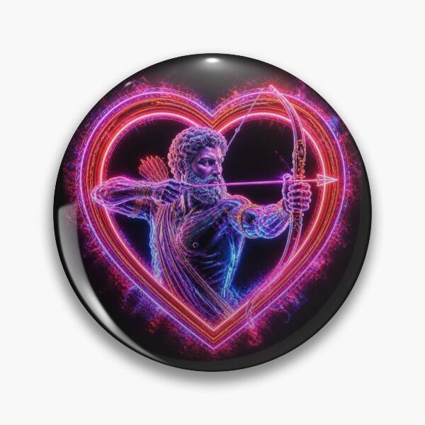 Item preview,  Neon Cupid Arrow of Love - Vaporwave Greek Mythology designed and sold by Breezes-of-Ida.