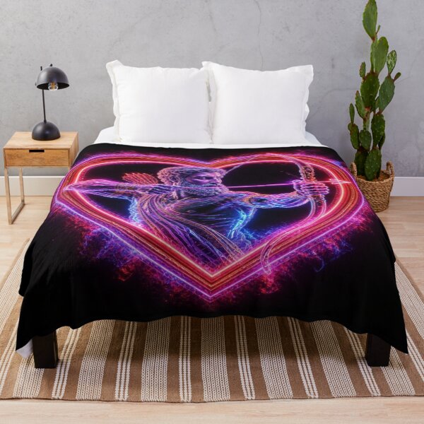 Item preview,  Neon Cupid Arrow of Love - Vaporwave Greek Mythology designed and sold by Breezes-of-Ida.