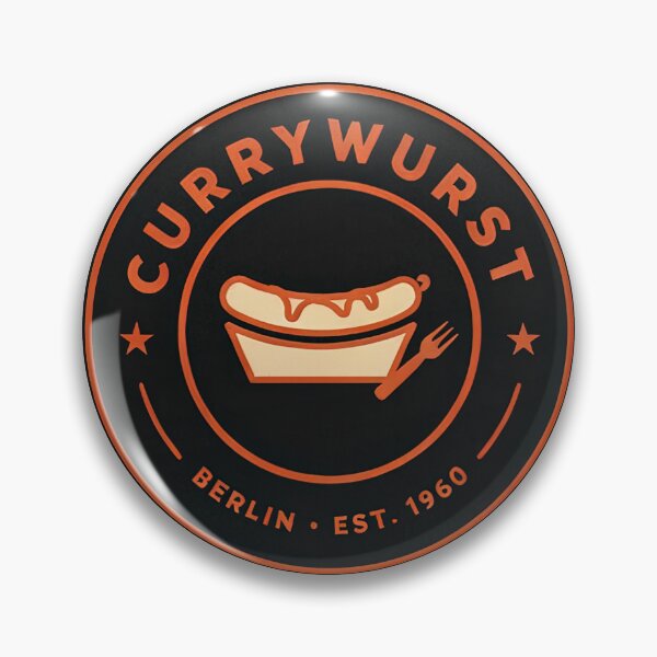 Item preview, Vintage Circular Badge Currywurst Berlin Germany Food Crest Vector designed and sold by Shutter-Dragon.