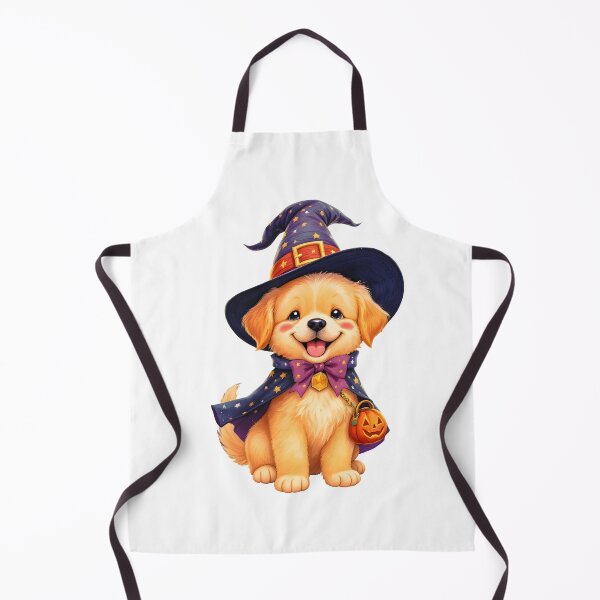 Item preview, Cute Halloween Golden Retriever Art designed and sold by Kedspicedesign.