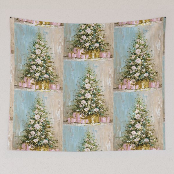 Item preview, Hand painted Christmas Tree card designed and sold by MendaciousMina.