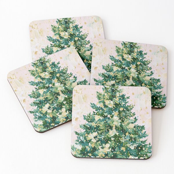 Item preview, Hand painted Christmas Tree card designed and sold by MendaciousMina.