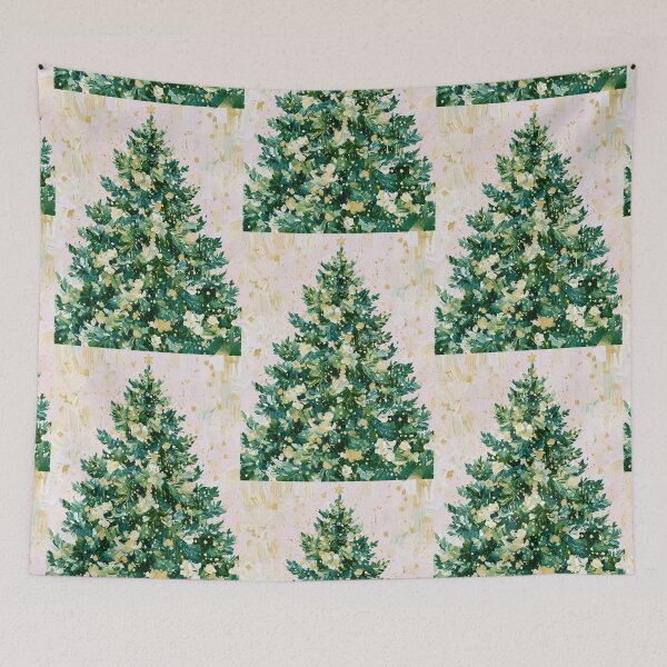 Item preview, Hand painted Christmas Tree card designed and sold by MendaciousMina.