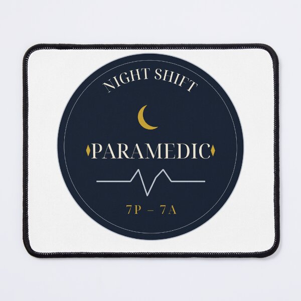 Item preview, Night Shift Paramedic Shirt, 7P-7A EMS Badge Tee Gift designed and sold by thestevebro.