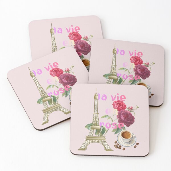 Item preview, la vie en rose vintage Paris aesthetic typography designed and sold by stileepensieri.